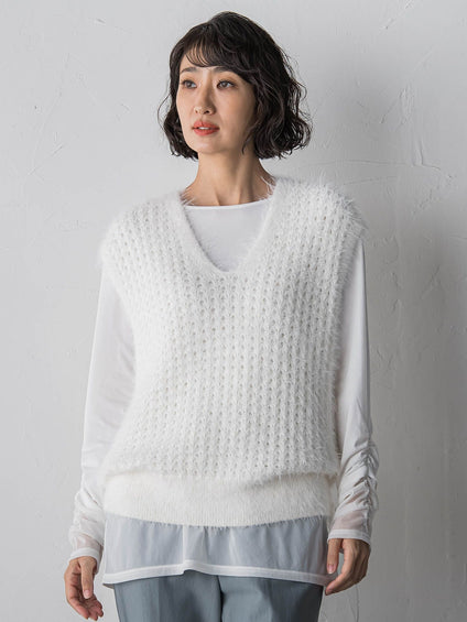 【WEB限定/大きいサイズ】”重ねるだけで格上げ”レイヤードインナー