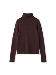 リブタートルニットプルオーバー≪手洗い可能≫