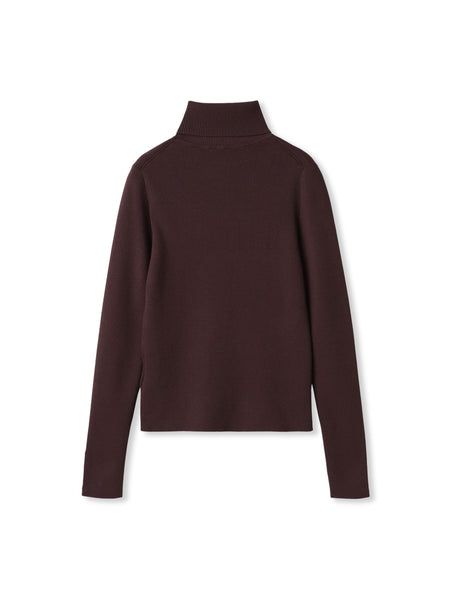 リブタートルニットプルオーバー≪手洗い可能≫