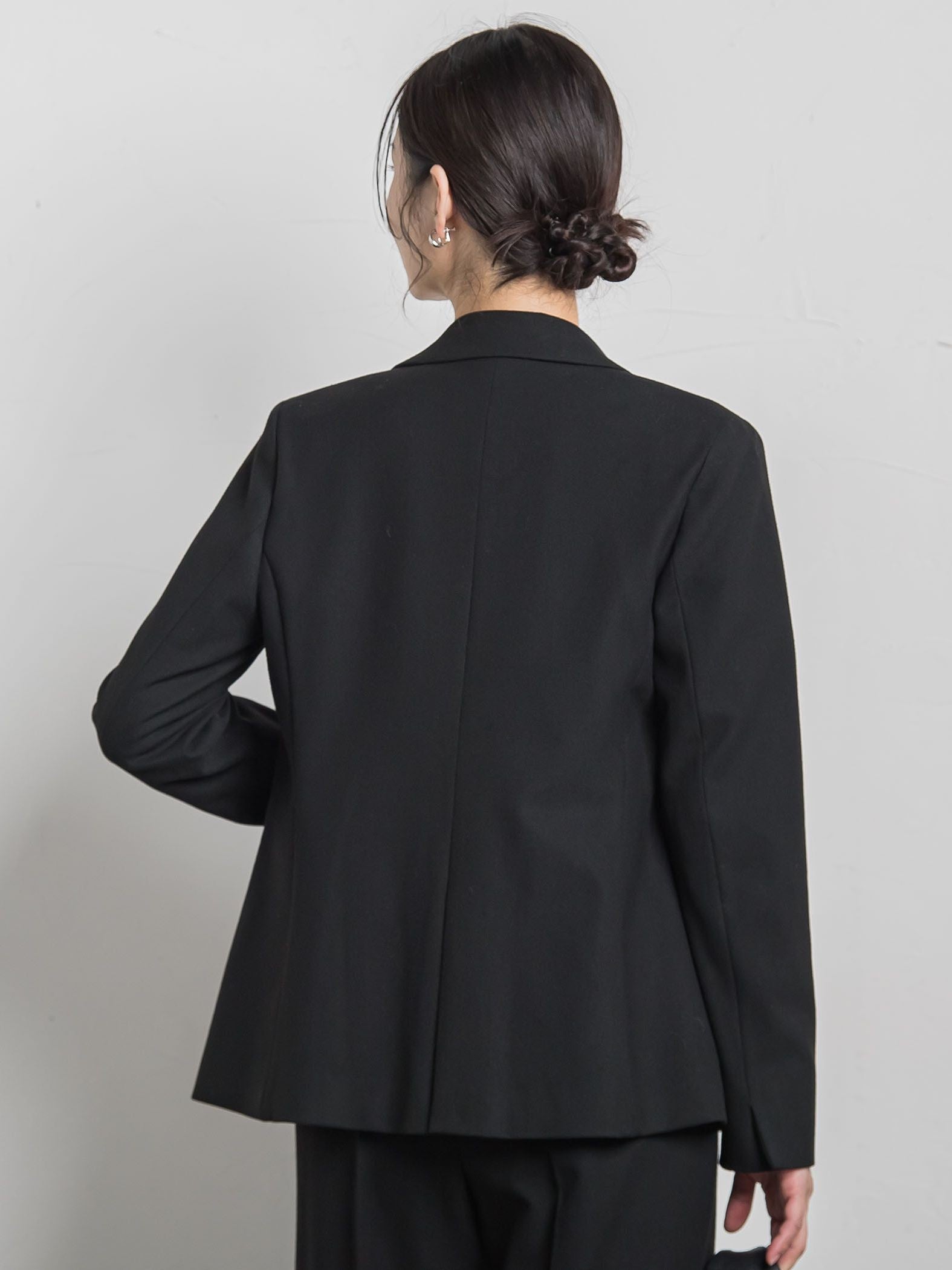 両面起毛テーラードジャケット≪洗える/セットアップ対応≫