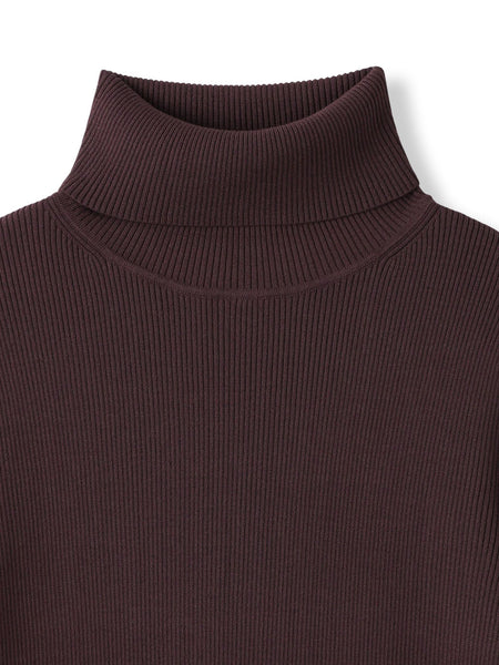 リブタートルニットプルオーバー≪手洗い可能≫