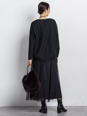 両面起毛ドロップショルダーブラウス≪洗える/セットアップ対応≫