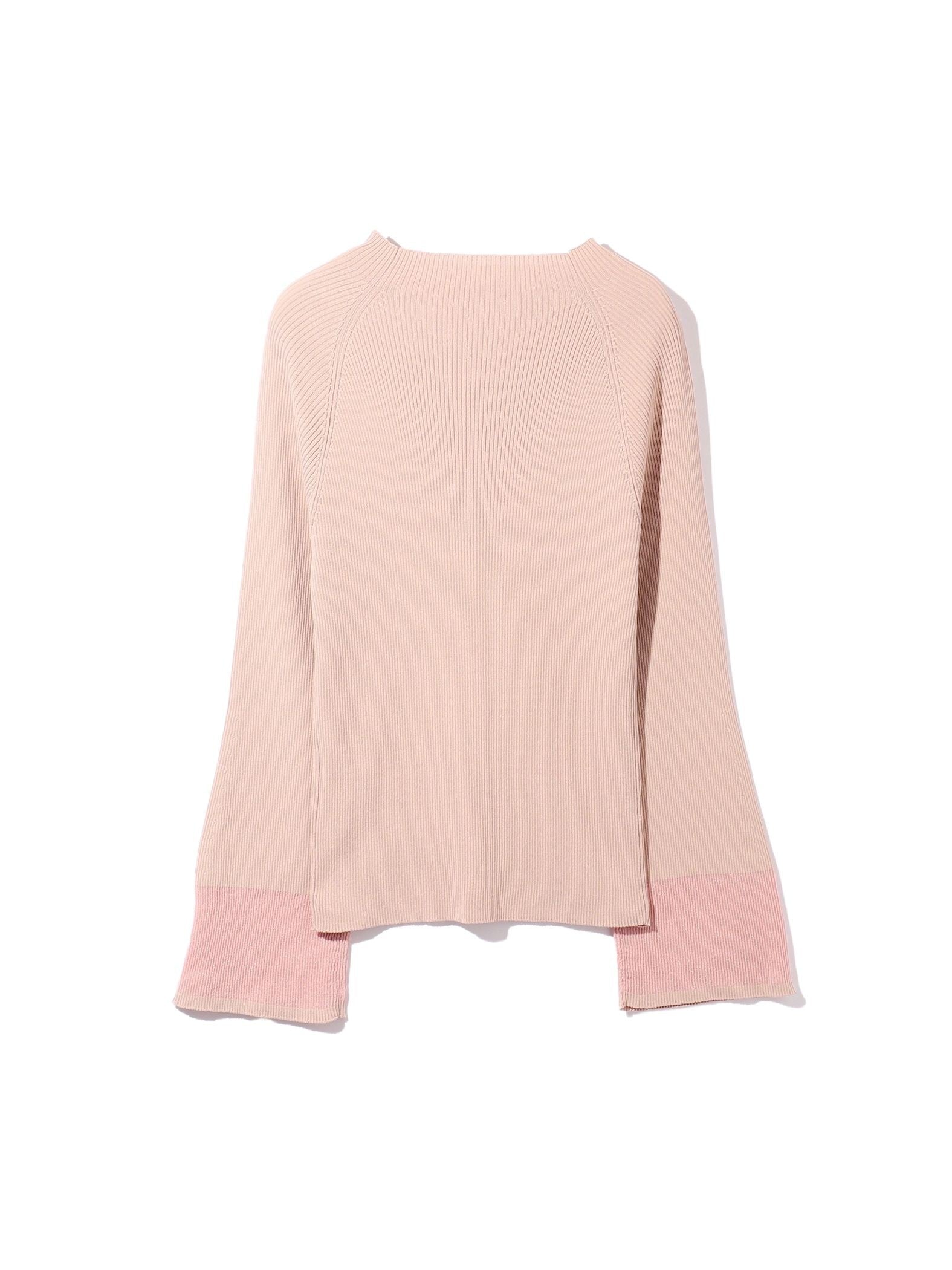 シアースリーブリブニットプルオーバー≪手洗い可能≫