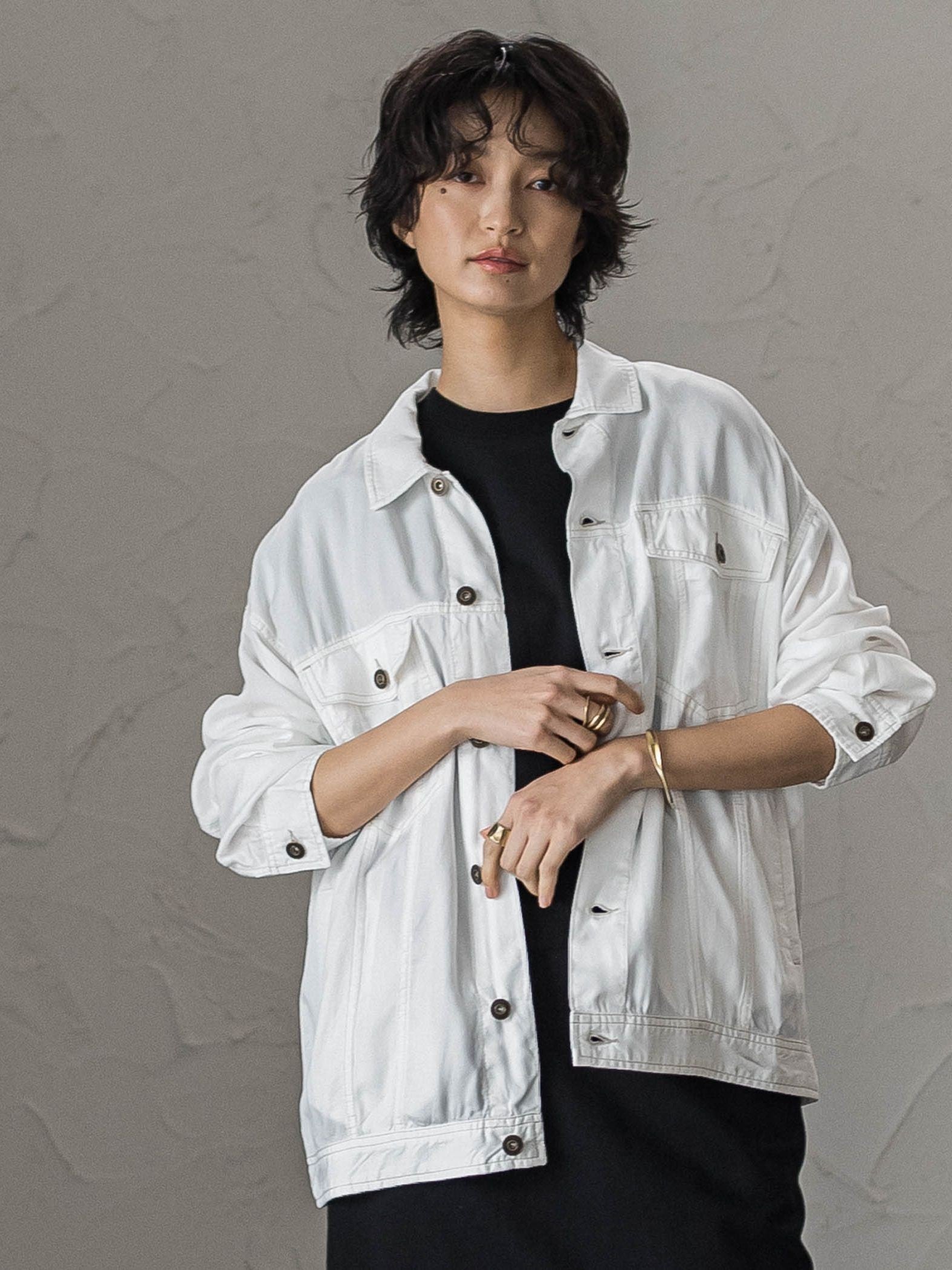 ゆれるデニムジャケット