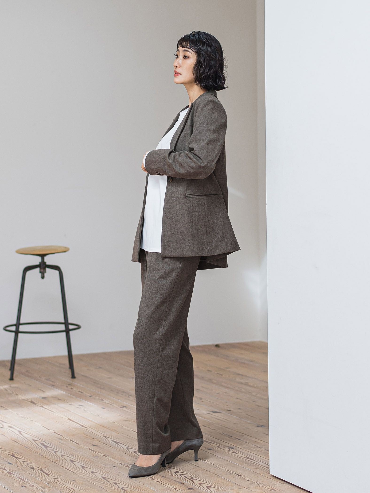 ピクシエスタストレートパンツ≪洗濯機で洗える≫