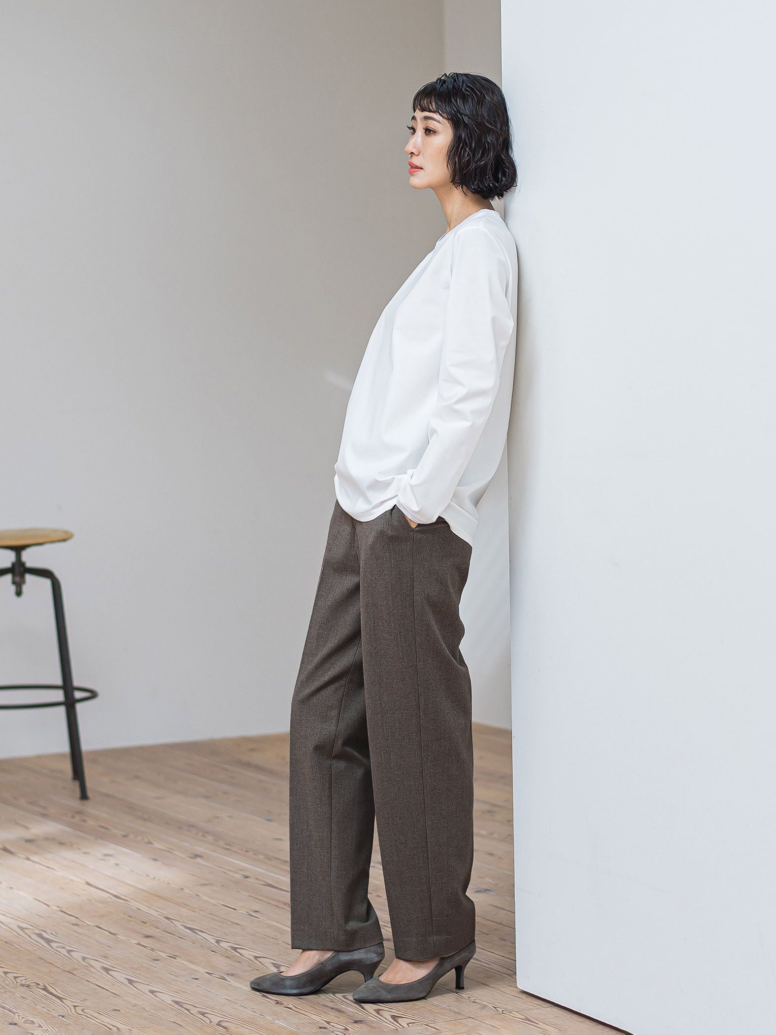 ピクシエスタストレートパンツ≪洗濯機で洗える≫