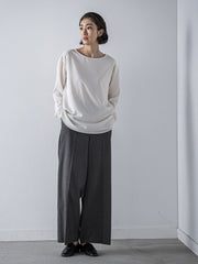 煌めきストレッチワイドパンツ≪洗濯機で洗える≫