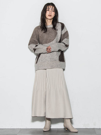 【WEB限定】マーブルニット≪手洗い可能≫