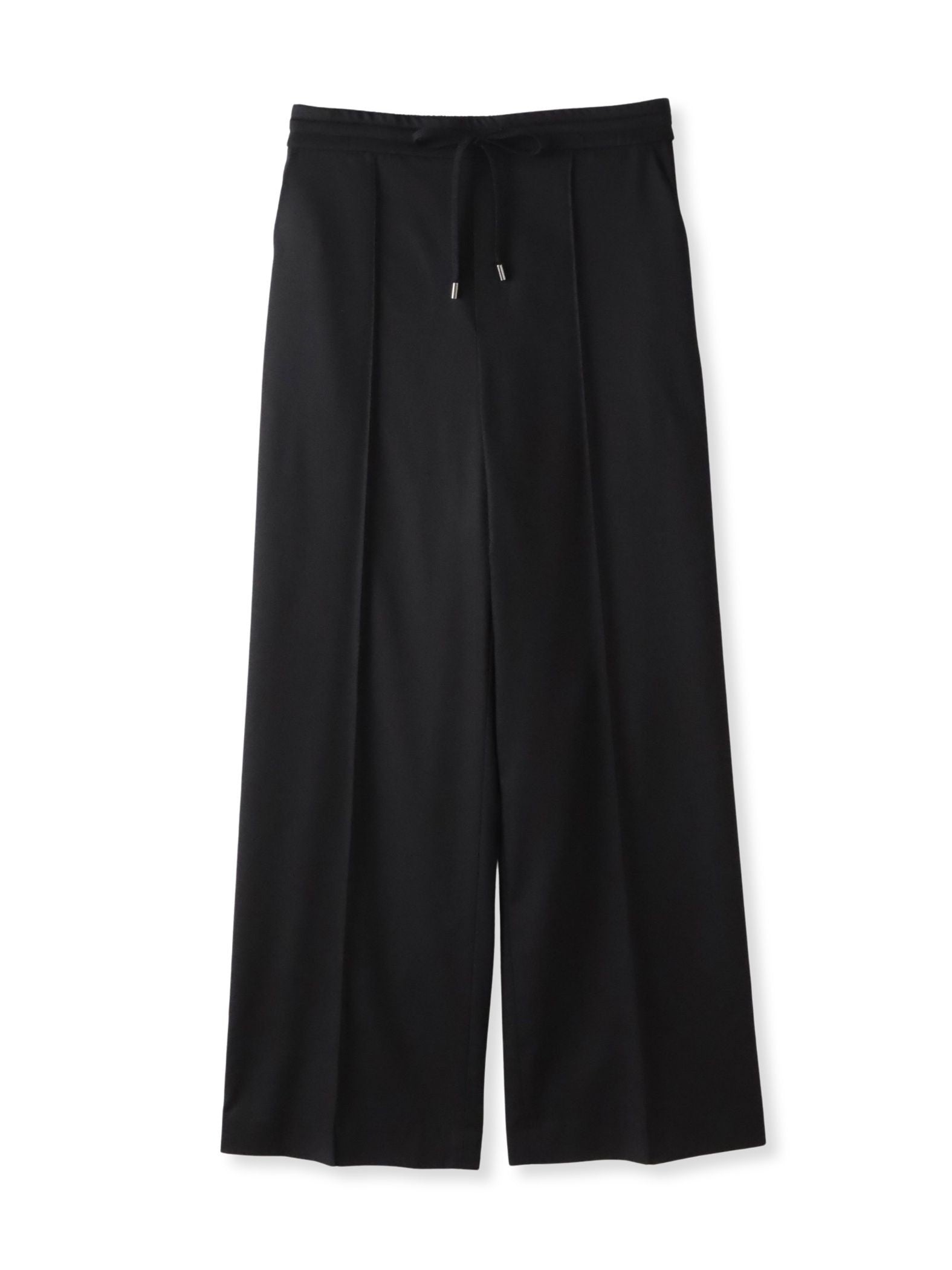 【WEB限定】デニム見えシャンブレーワイドパンツ≪洗濯機で洗える≫
