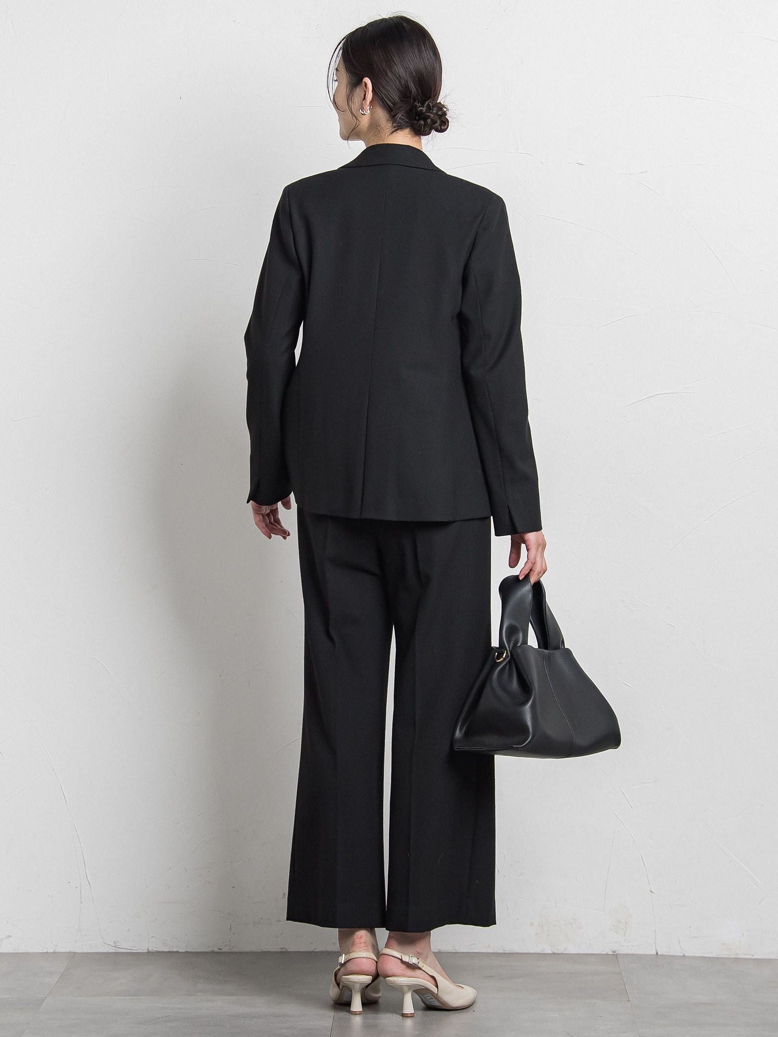 両面起毛テーラードジャケット≪洗える/セットアップ対応≫