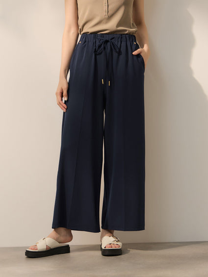 CICA配合サークルストレッチイージーワイドパンツ