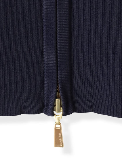 パフスリーブダブルジップブルゾン