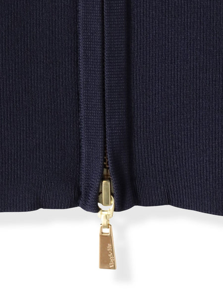 パフスリーブダブルジップブルゾン