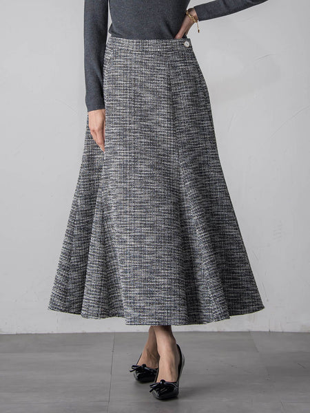 ツイードラメマーメイドスカート
