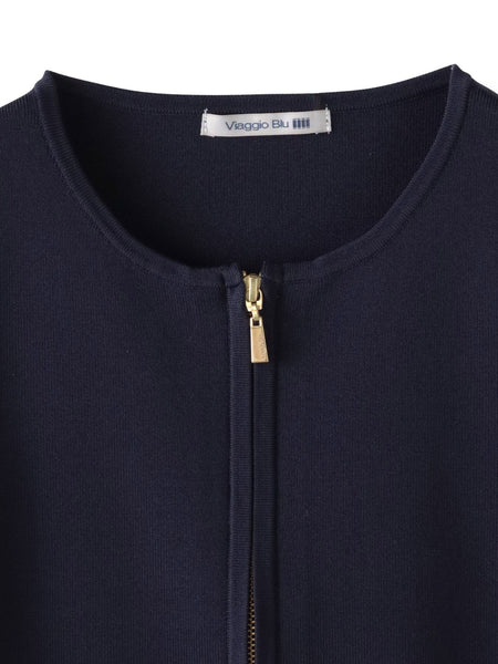 パフスリーブダブルジップブルゾン