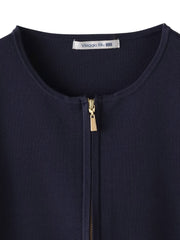 パフスリーブダブルジップブルゾン