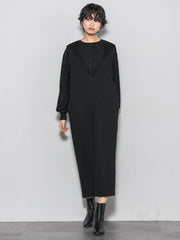 【ノンアイロン】-3kg見えIラインワンピース≪手洗い可能≫