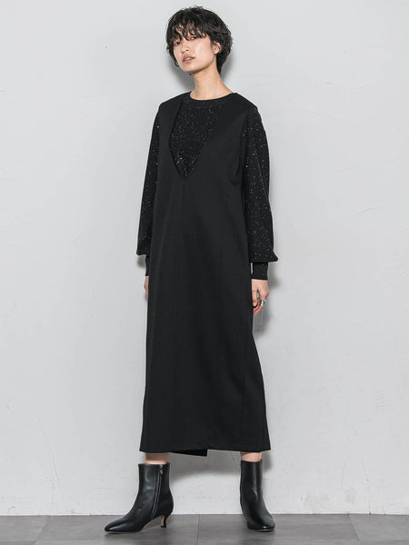 【ノンアイロン】-3kg見えIラインワンピース≪手洗い可能≫