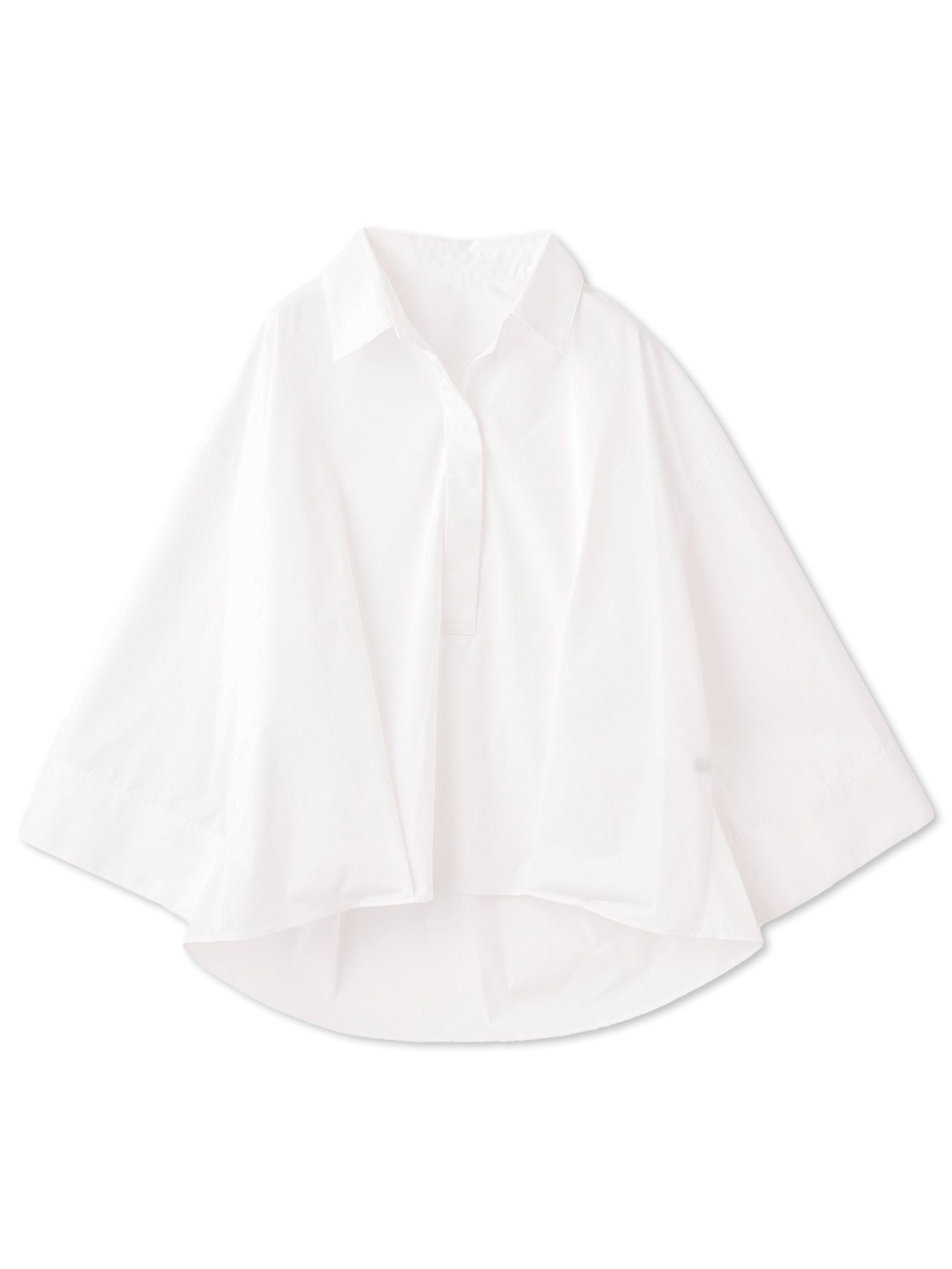 【大きいサイズ】エステネージュスキッパーブラウス≪洗濯機で洗える/接触冷感/紫外線防止≫