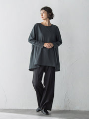 ”Tシャツ感覚で着られる”ジョーゼットブラウス≪洗濯機で洗える≫