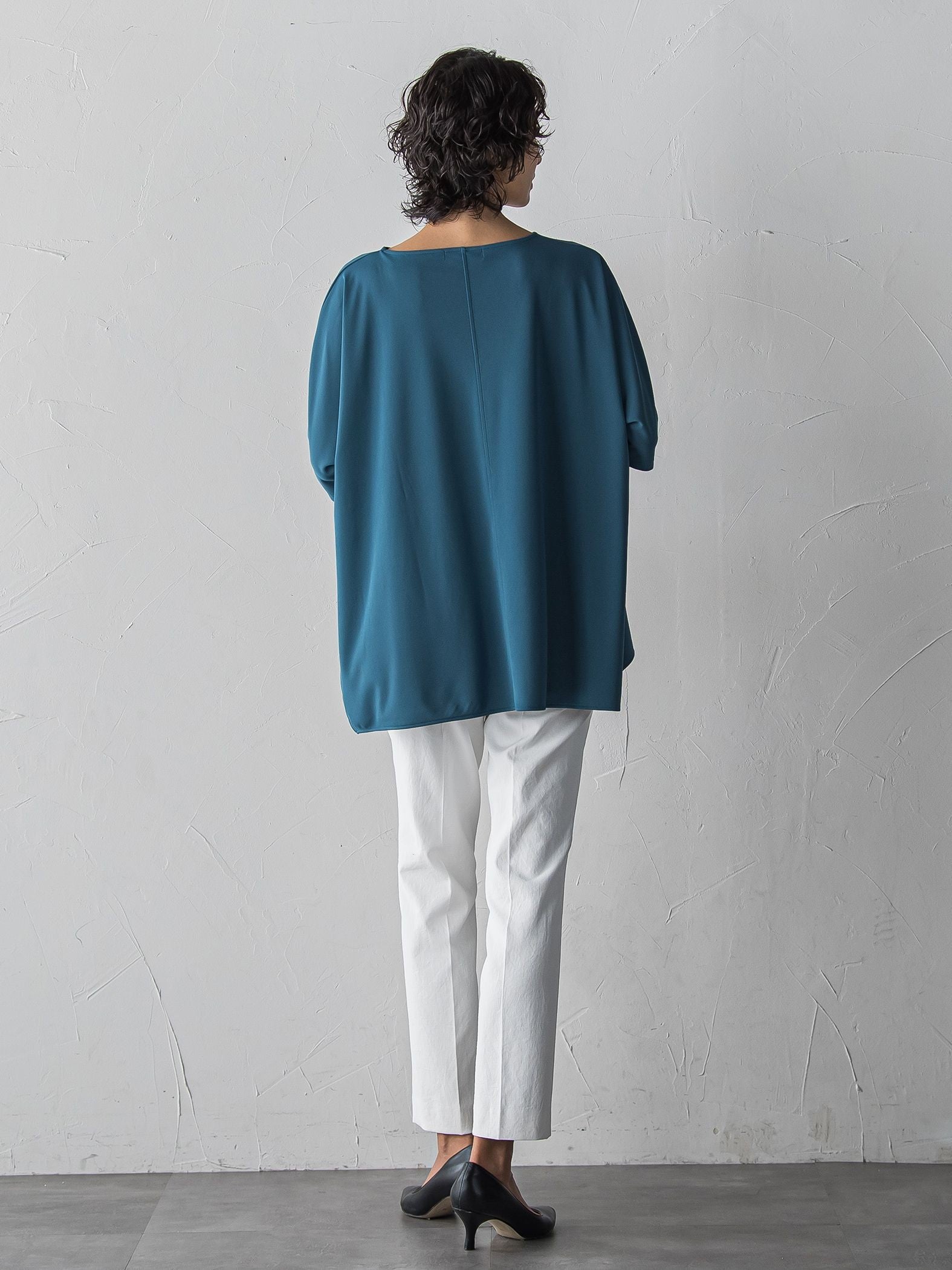 【WEB限定/+5cm丈長め】シェルタリングテーパードパンツ