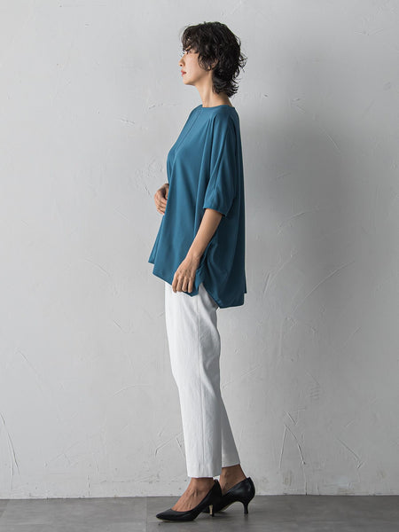 【WEB限定/+5cm丈長め】シェルタリングテーパードパンツ