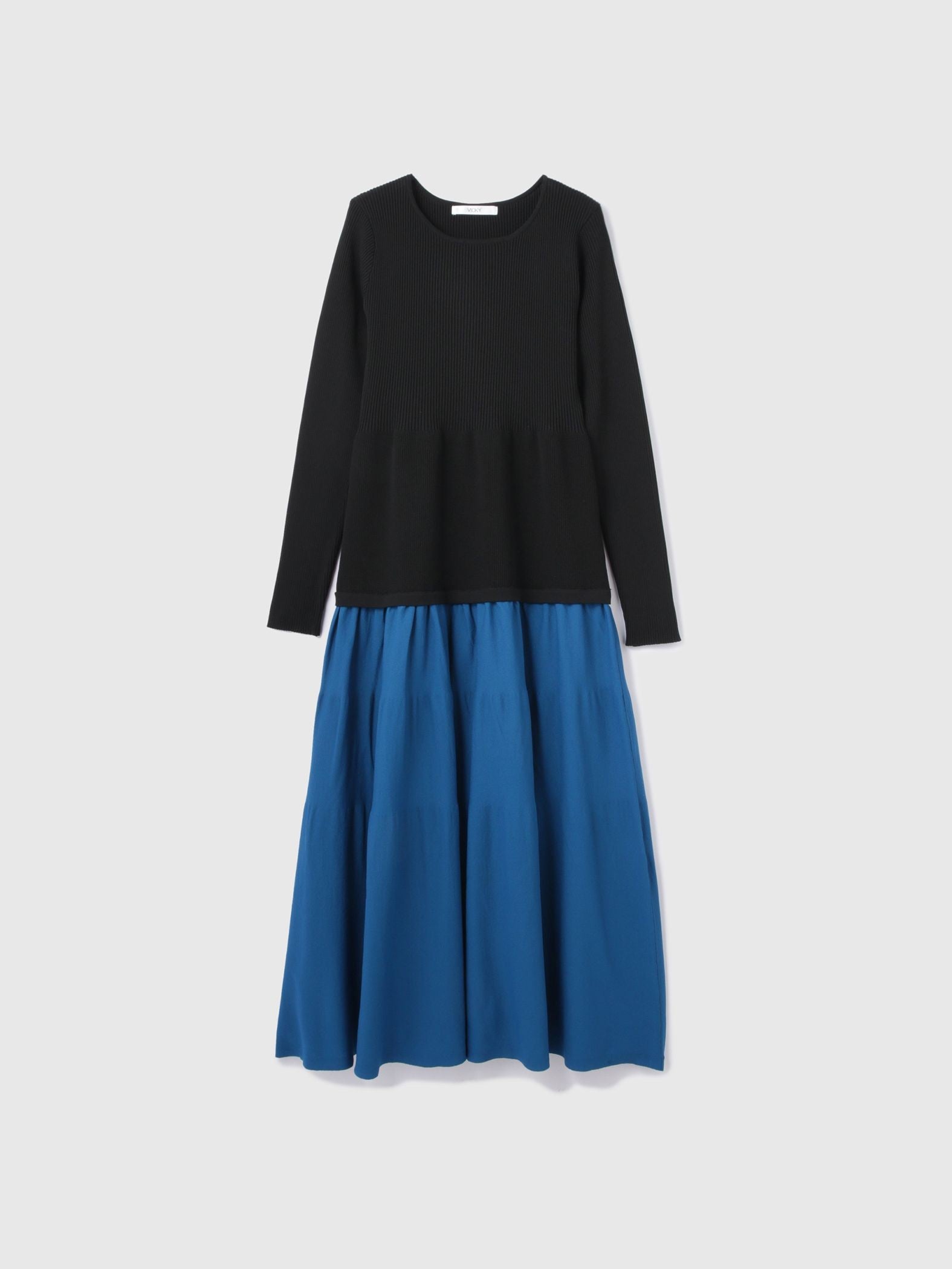 ドッキングライク軽量ニットワンピース≪手洗い可能≫