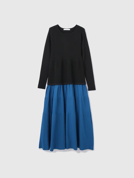 ドッキングライク軽量ニットワンピース≪手洗い可能≫