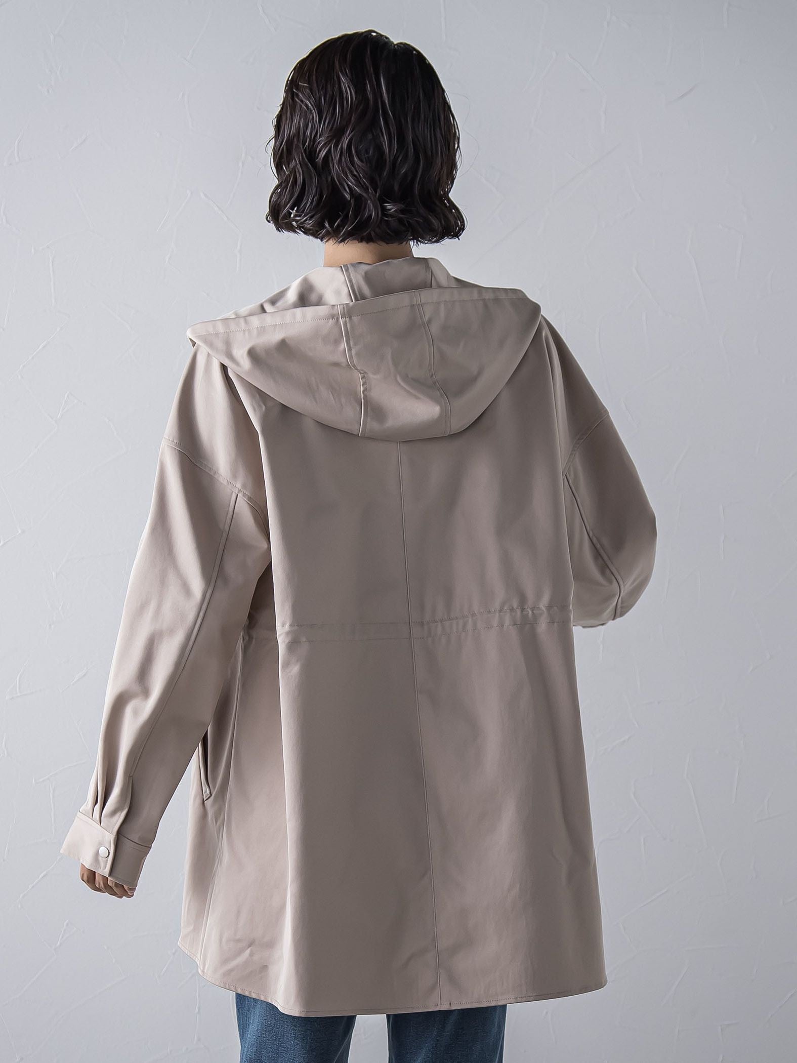 【大きいサイズ】”シルエットの変化が楽しめる”ストレッチマウンテンパーカー