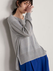 MATRIX FINE Vネックニット