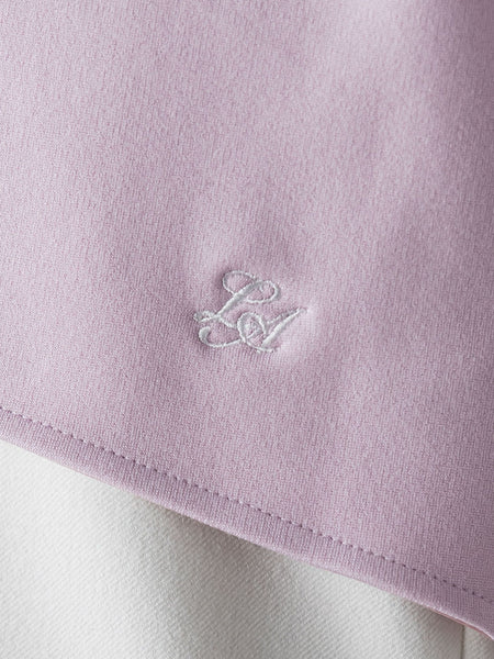 【受注会限定】刺繍あり/裏起毛ボトルネックカットソー≪洗濯機で洗える≫