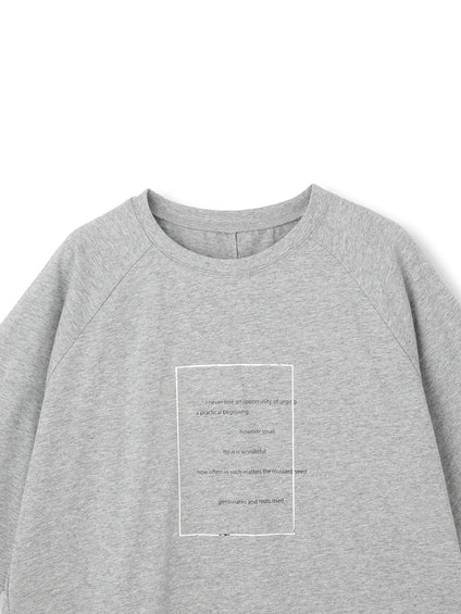 【WEB限定】箔ロゴカットソー≪手洗い可能≫