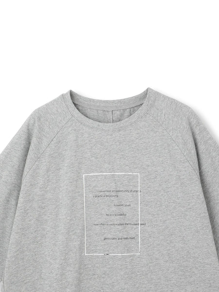 【WEB限定】箔ロゴカットソー≪手洗い可能≫