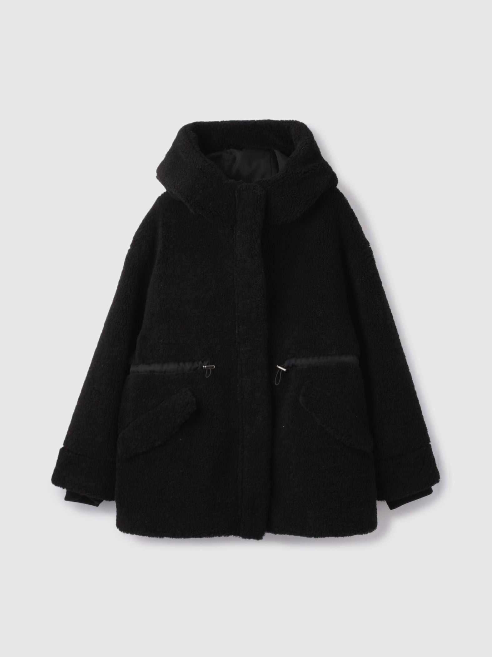 ショートボア中綿ドロストブルゾン