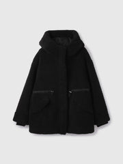 ショートボア中綿ドロストブルゾン