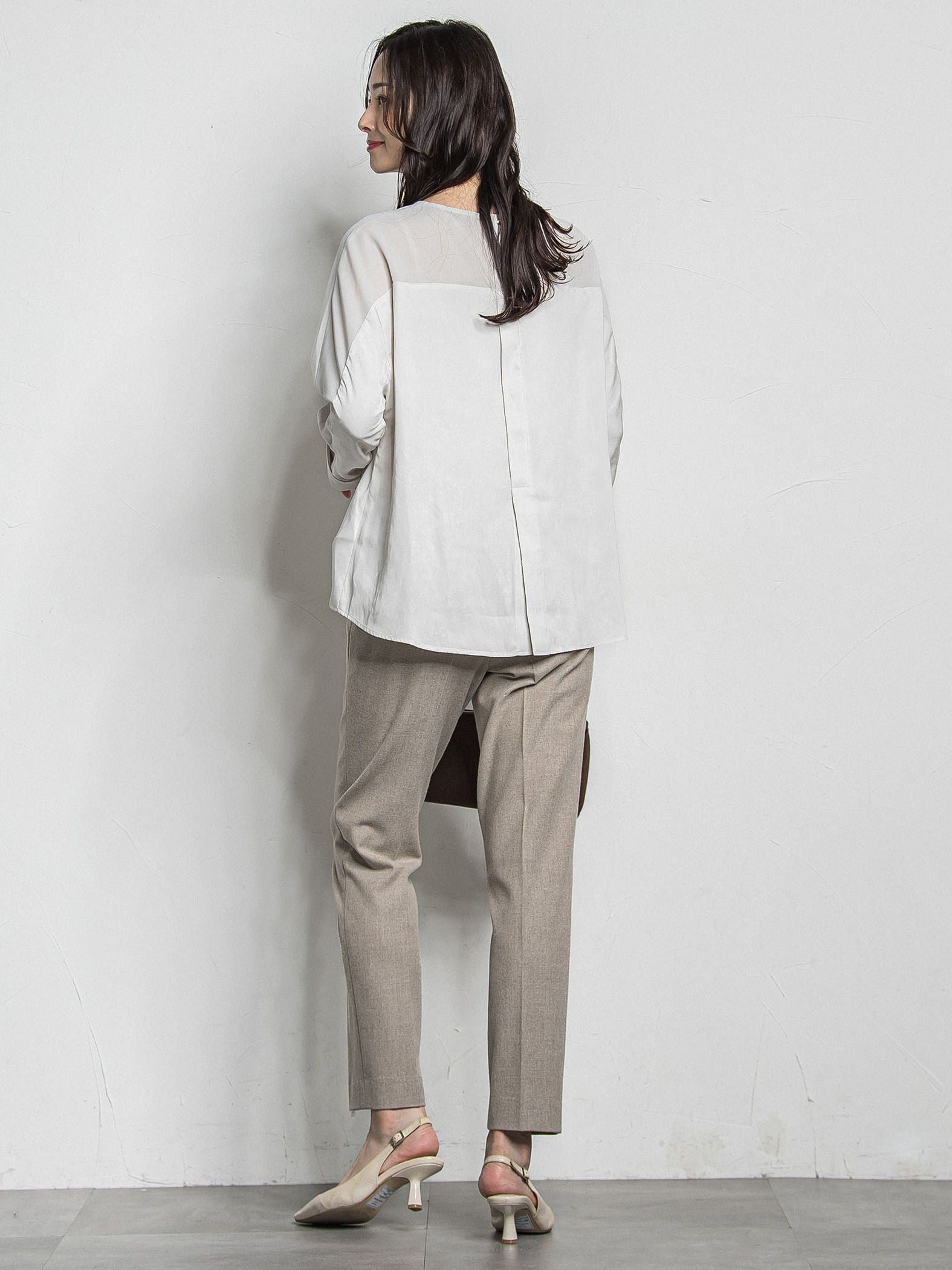 両面起毛テーパードパンツ≪WEB限定13号/洗える/セットアップ対応≫