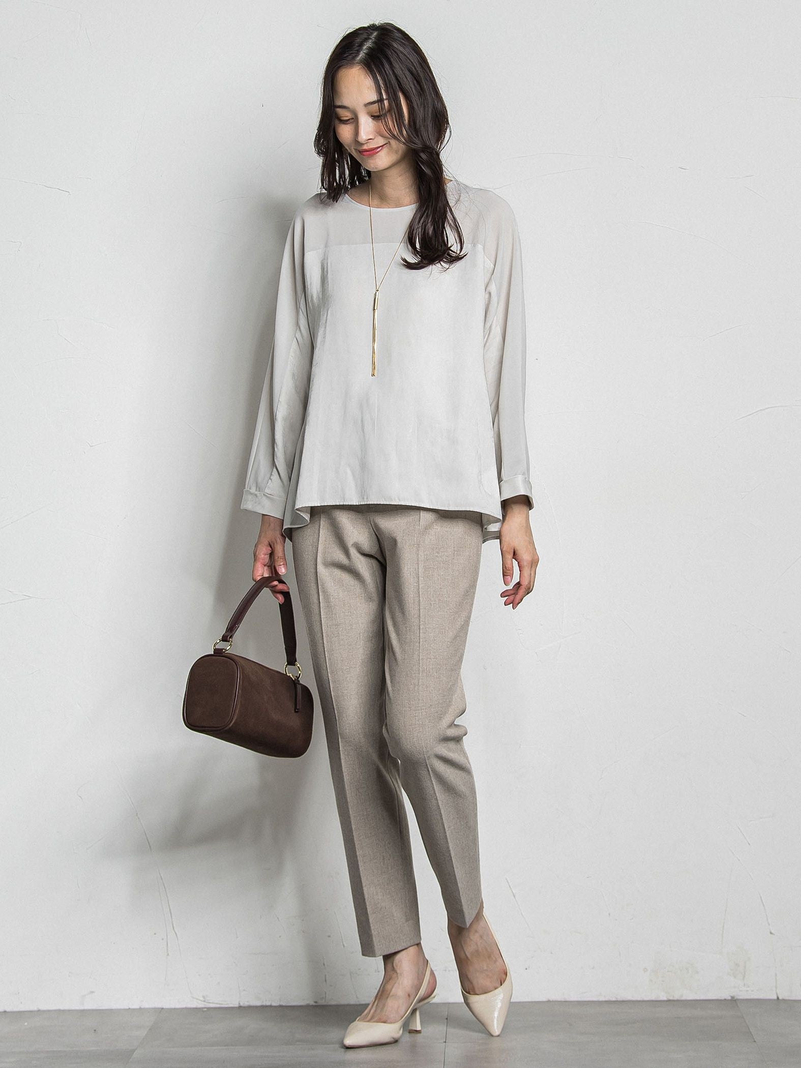 両面起毛テーパードパンツ≪WEB限定13号/洗える/セットアップ対応≫