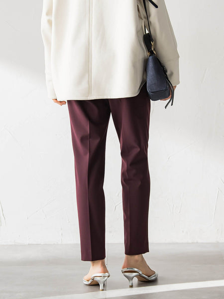 【WEB限定】美シルエット裏起毛ストレッチパンツ≪13号あり/毛玉防止≫