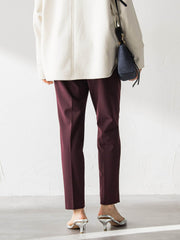 【WEB限定】美シルエット裏起毛ストレッチパンツ≪13号あり/毛玉防止≫