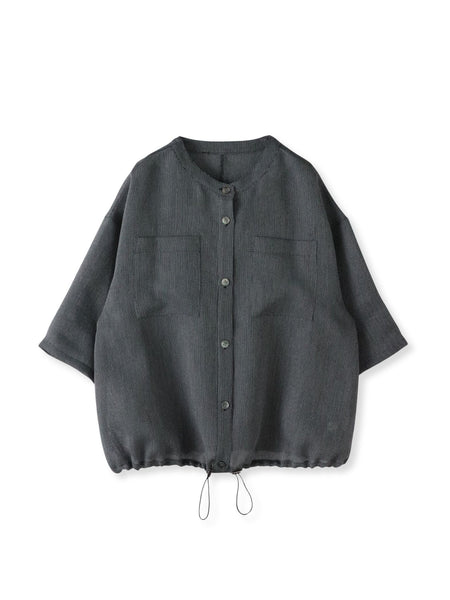 【大きいサイズ】シャンブレーメッシュブルゾン≪手洗い可能≫