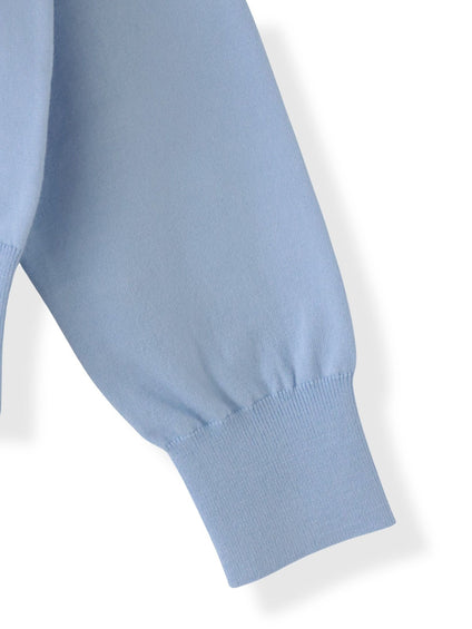 スズラン刺繍ニットカーディガン