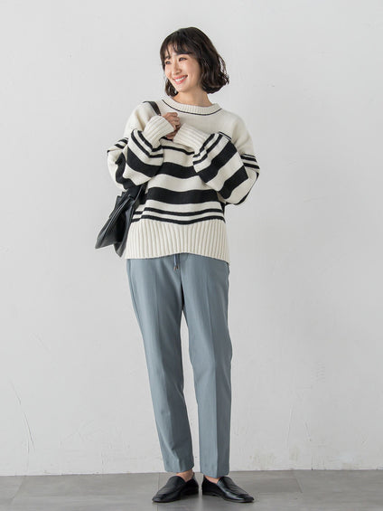 【WEB限定】”ふんわり着心地”ランダムボーダーニット