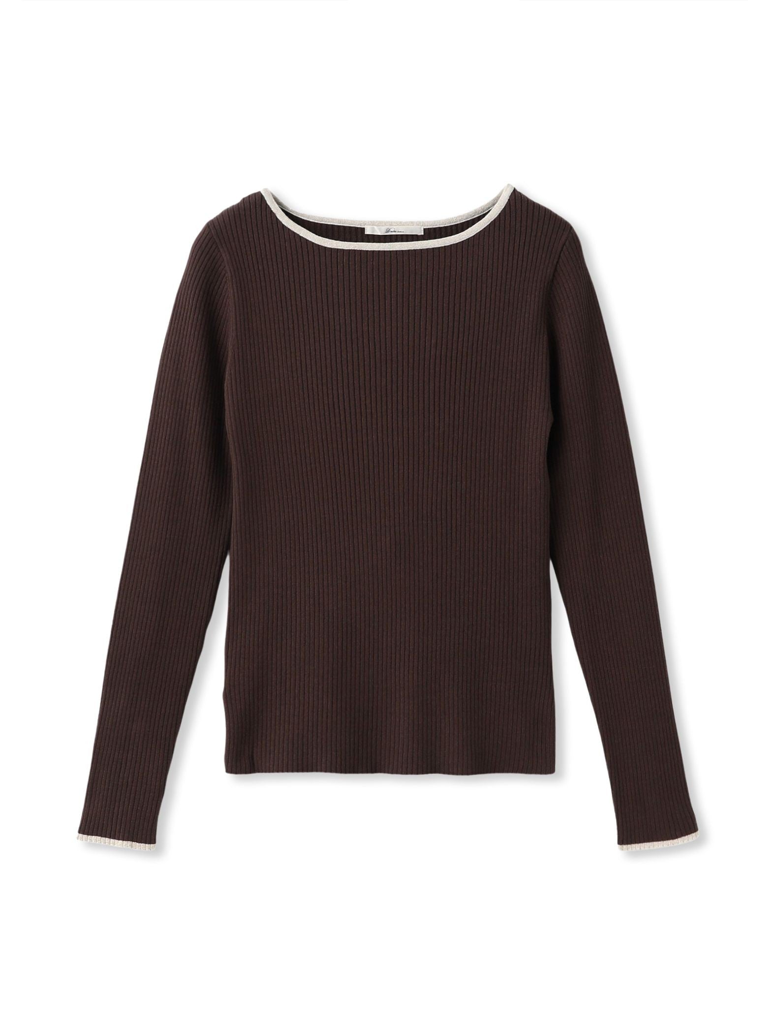 配色RIBニット≪手洗い可能≫