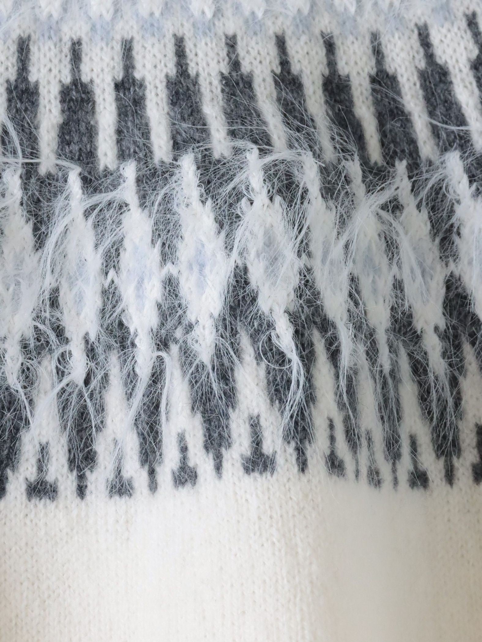 【大きいサイズ】フェアアイル柄ニット