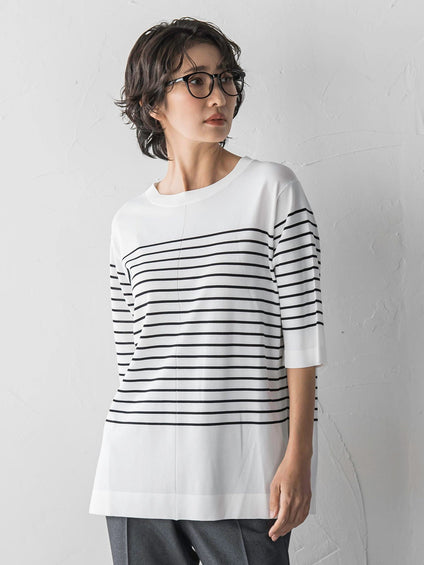 ボーダーTシャツニット