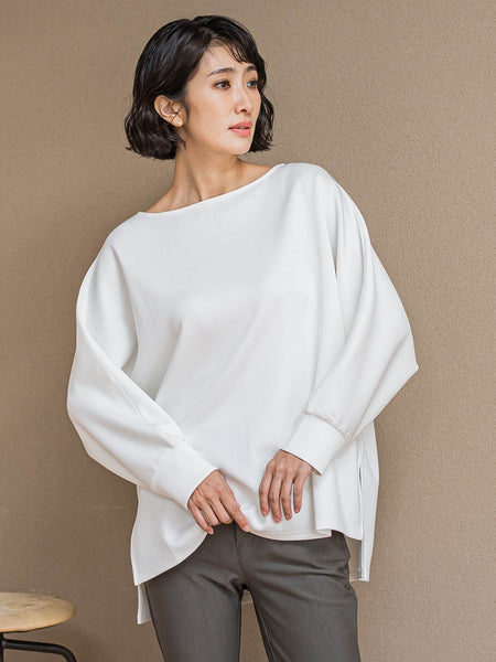 【WEB限定】”もっちり素材”ダンボールドルマンプルオーバー≪手洗い可能≫