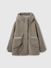 ショートボア中綿ドロストブルゾン