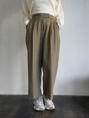 Glen Check Wide Pants［under150cmさんもオススメ］≪手洗い可能≫
