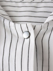 【大きいサイズ】ドビーストライプフードシャツ