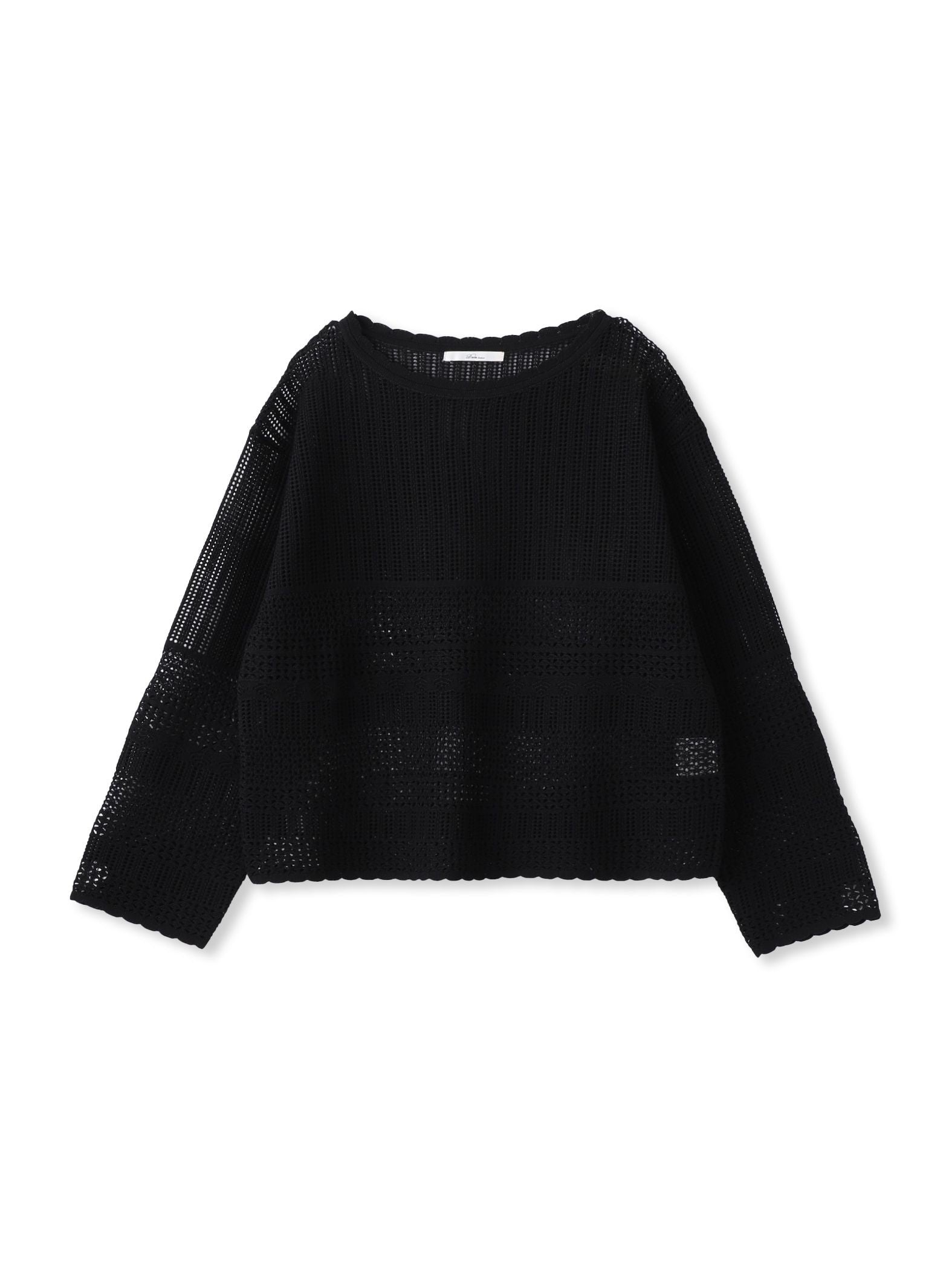 レース柄ニット